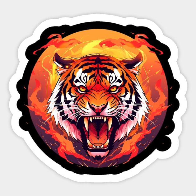 tiger Sticker by dorapeterx